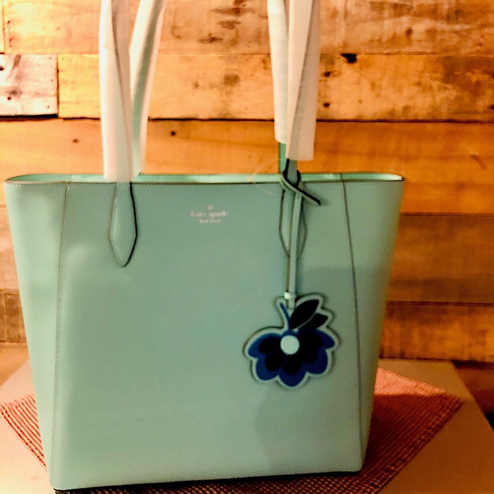 Large New Kate Spade Aqua Dana Tote Never Used